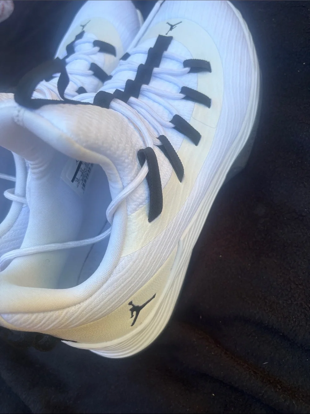 Jordan White and Black Performance Basketball Shoes AH8 110-110 Number.